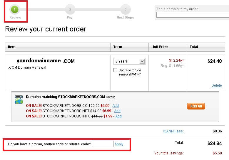 Best Promo Code for Godaddy NicheHawk